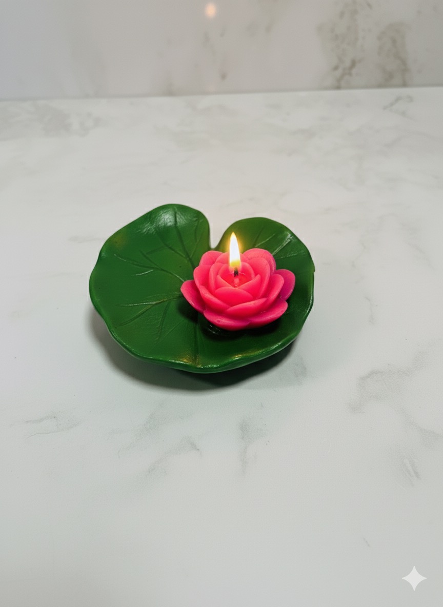 شمع نیلوفر، شمع رو آبی